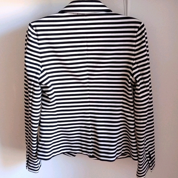 Express Black and White Striped Blazer - Picture 2 of 4